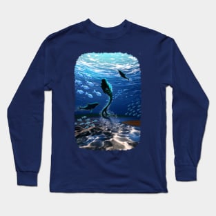 Mermaid Magical Ocean Spirit Long Sleeve T-Shirt